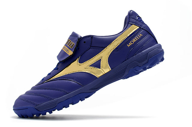 Chuteira Mizuno Morelia Neo 2 Society - Roxo/Dourado