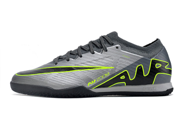 Chuteira Nike Mercurial Vapor 15 Elite Futsal - Cinza/Verde