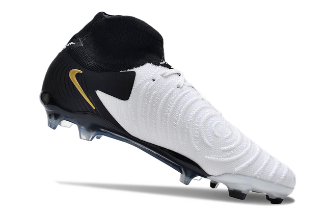 Chuteira Nike Campo Phantom Luna 2 Elite Campo FG - Branco/Preto