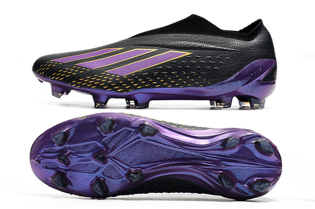 Chuteira Adidas X Speedportal+ FG - Preto/Roxo