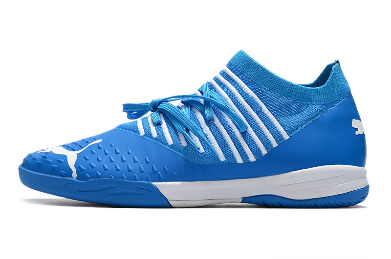 Chuteira Puma Future Z 1.3 Pro Cage - Branco/Azul