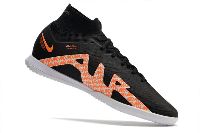 Chuteira Nike Mercurial Superfly 9 Elite Futsal IC - Preto/Laranja