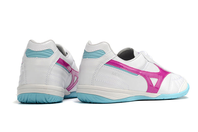 Chuteira Mizuno Morelia Sala Futsal - Branco/Rosa