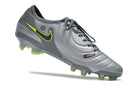 Chuteira Nike Tiempo 10 Elite Campo FG - Cinza/Verde