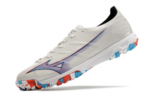 Chuteira Mizuno Alpha Made in Japan Society - Branco/Roxo