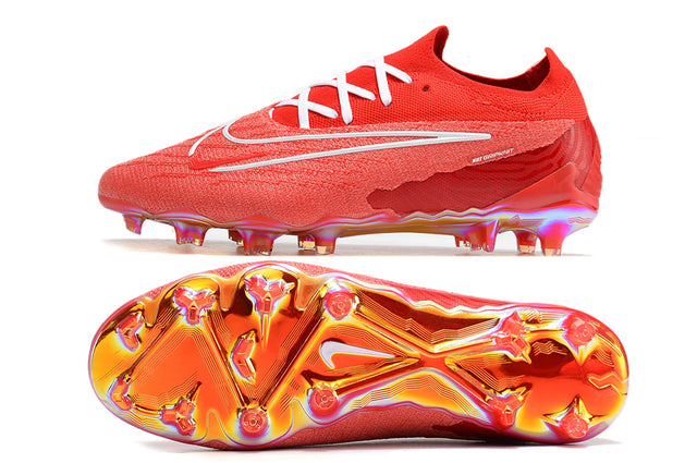 Chuteira Nike Campo Phantom GX Elite FG - Vermelho/Branco
