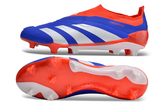 Chuteira Adidas Predstrike Elite Campo - Azul/Vermelho