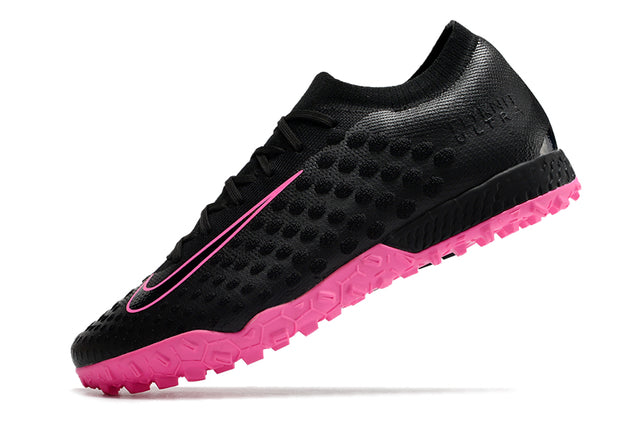 Chuteira Nike Phantom Ultra Venom Society TF - Preto/Rosa