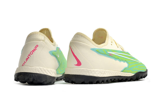 Chuteira Nike Phantom GX Pro Society TF - Bege/Verde