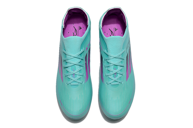 Chuteira Adidas F50 X Campo - Azul/Rosa