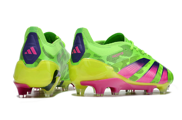 Chuteira Adidas Predator Elite Campo FG - Verde/Rosa
