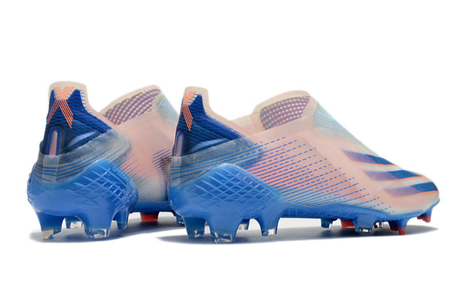 Chuteira Adidas Ghosted+ Campo FG - Azul/Vermelho