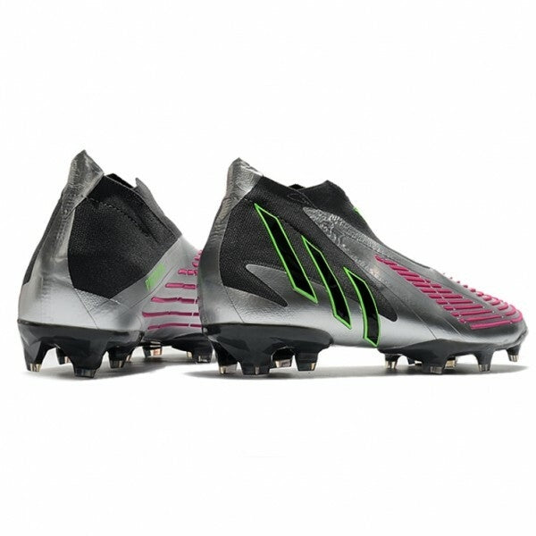 Chuteira Adidas Predator Edge+ FG - Preto/Prata