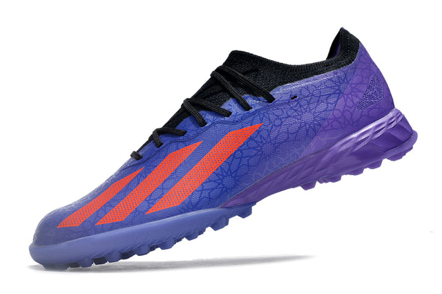 Chuteira Adidas X CrazyFast.1 Society TF - Roxo/Laranja