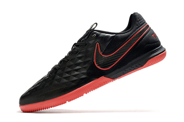 Chuteira Nike React Tiempo Legend 8 Pro Futsal IC - Preto/Laranja