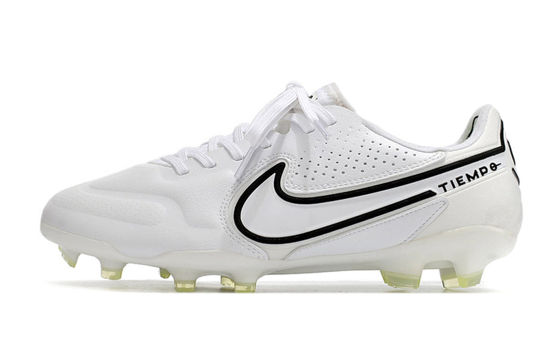 Chuteira Nike Tiempo 9 Elite Campo FG - Branco/Preto