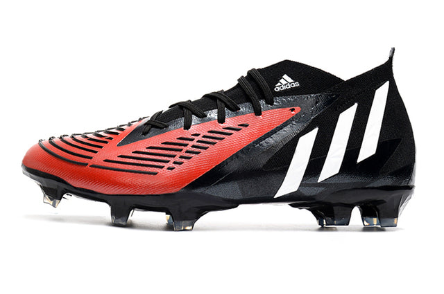 Chuteira Adidas Predator Edge.1 Campo FG - Preto/vemelhor