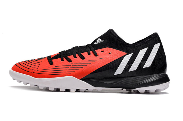 Chuteira Adidas Predator Edge.3 Low Society TF - Vermelho/Preto