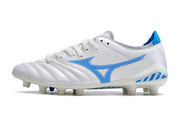 Chuteira Mizuno Morelia Neo 3 Campo FG - Branco/Azul