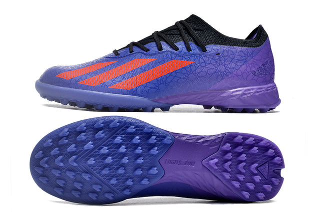 Chuteira Adidas X CrazyFast.1 Society TF - Roxo/Laranja