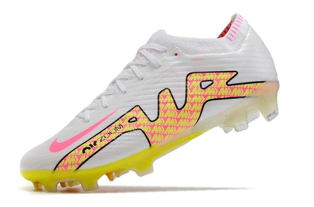 Chuteira Nike Air Zoom Mercurial Vapor 15 Elite FG - Branco/Amarelo