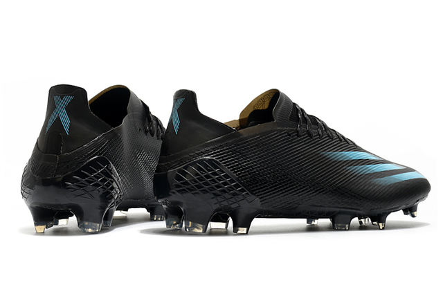 Chuteira Adidas Ghosted.1 Campo FG - Preto/Azul