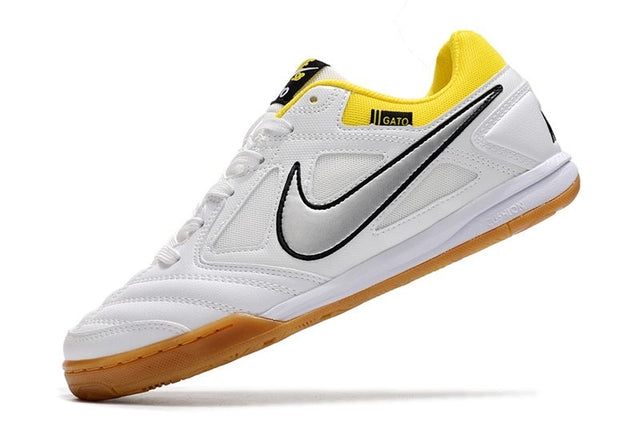 Chuteira Nike SB Gato Futsal - Branco/Amarelo