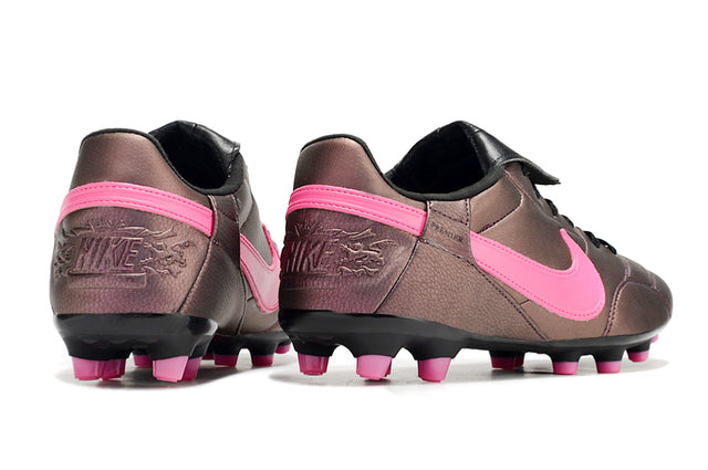 Chuteira Nike Premier 3 FG - Marrom/Rosa