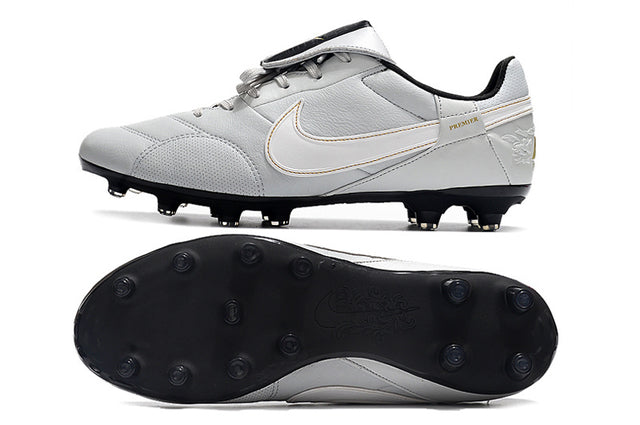 Chuteira Nike Premier 3 FG - Cinza/Branco