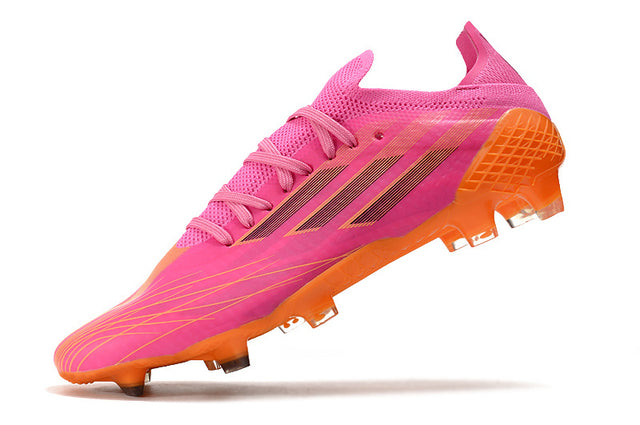 Chuteira Adidas Speedfow.1 FG - Rosa/Laranja