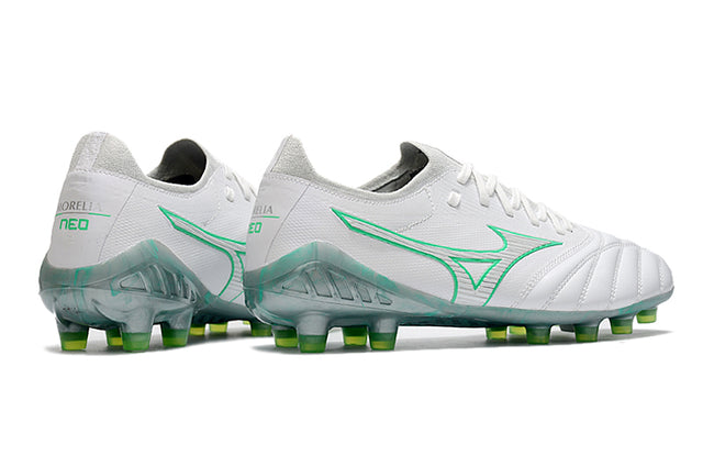 Chuteira Mizuno Morelia Neo 3 Campo FG - Branco/Verde
