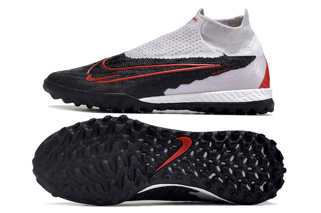 Chuteira Nike Phantom GX DF Society TF - Branco/Preto