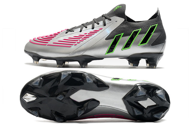 Chuteira Adidas Predator Edge.1 Low Campo FG - Preto/Prata