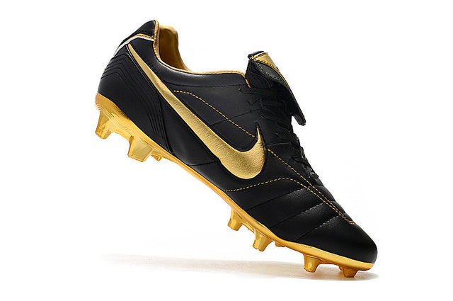 Chuteira Nike 10R Elite FG - Preto/Dourado