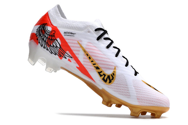 Chuteira Nike Air Zoom Mercurial Vapor 15 Elite FG - Branco/Vermelho