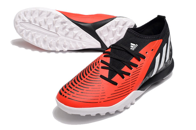 Chuteira Adidas Predator Edge.3 Society TF - Vermelho/Preto