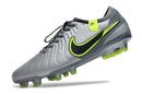 Chuteira Nike Tiempo 10 Elite Campo FG - Cinza/Verde