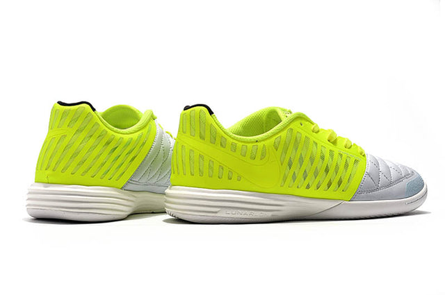 Chuteira Nike Lunar Gato Futsal - Branco/Amarelo