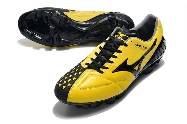 Chuteira Mizuno Wave Ignitus Japan FG - Amarelo/Preto