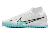 Chuteira Nike Mercurial Superfly 9 Elite Society - Branco/Azul