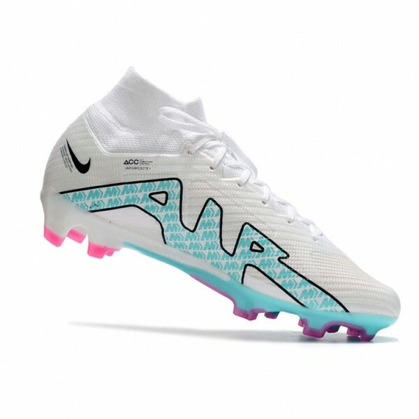 Chuteira Nike Air Zoom Mercurial Superfly 9 Elite - Branco/Azul