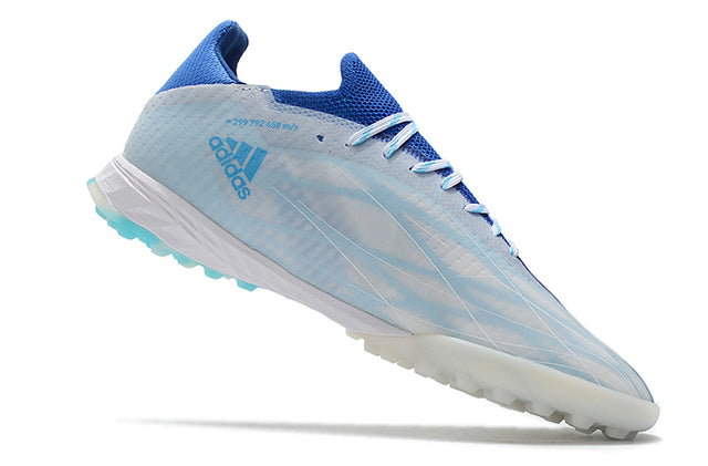 Chuteira Adidas X Speedflow.1 Society TF - Branco/Azul