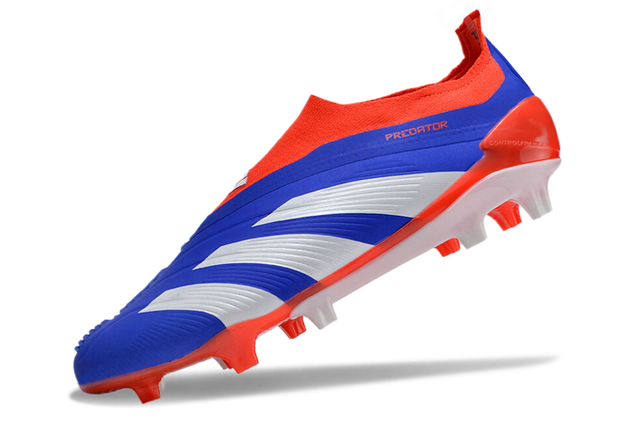 Chuteira Adidas Predstrike Elite Campo - Azul/Vermelho