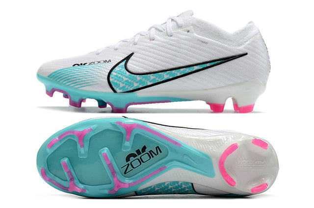 Chuteira Nike Air Zoom Mercurial Vapor 15 Elite FG - Branco/Azul