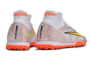 Chuteira Nike Mercurial Superfly 9 Elite Society - Branco/Laranja