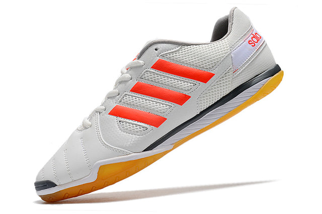 Chuteira Adidas Top Sala Futsal - Branco/Vermelho