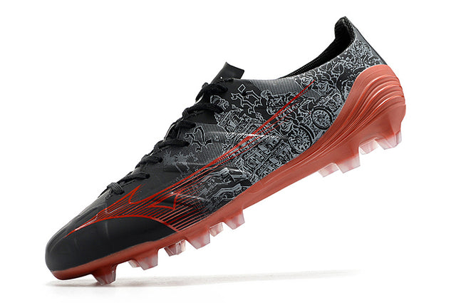Chuteira Mizuno Alpha Japan FG - Preto/Vermelho