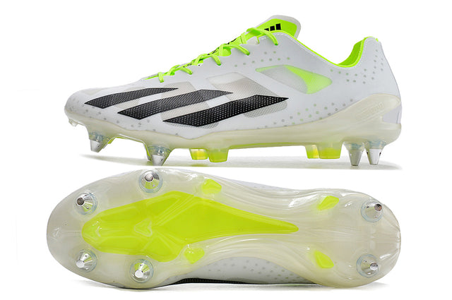 Chuteira Adidas X CrazyFast+ SG - Branco/Verde