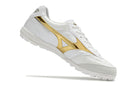 Chuteira Mizuno Morelia Neo Sala Society - Branco/Dourado