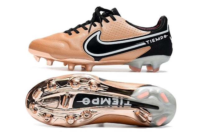 Chuteira Nike Tiempo 9 Elite Campo FG - Marrom/Preto